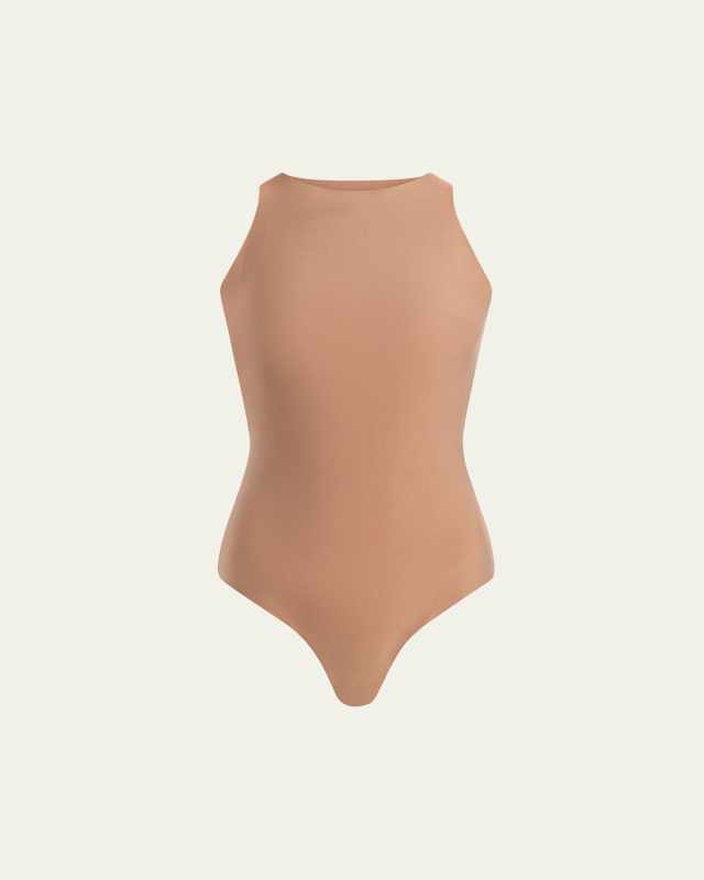 Butter Sleeveless Crewneck Thong Bodysuit